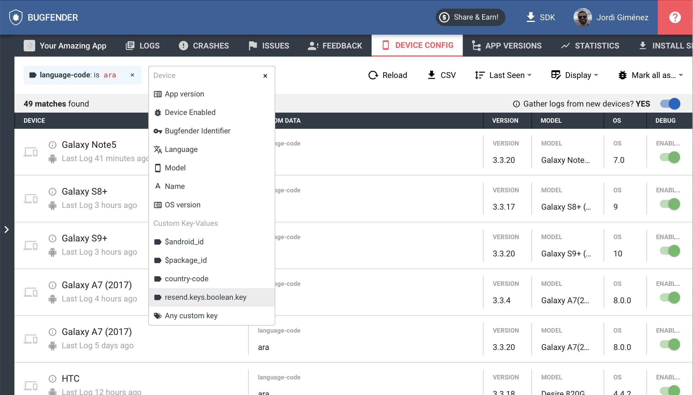 bugfender-device-config