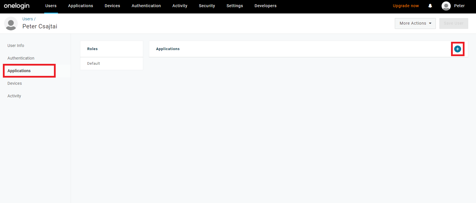 OneLogin add application
